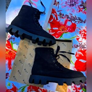 Brand New Black  Fashion Combat Boots